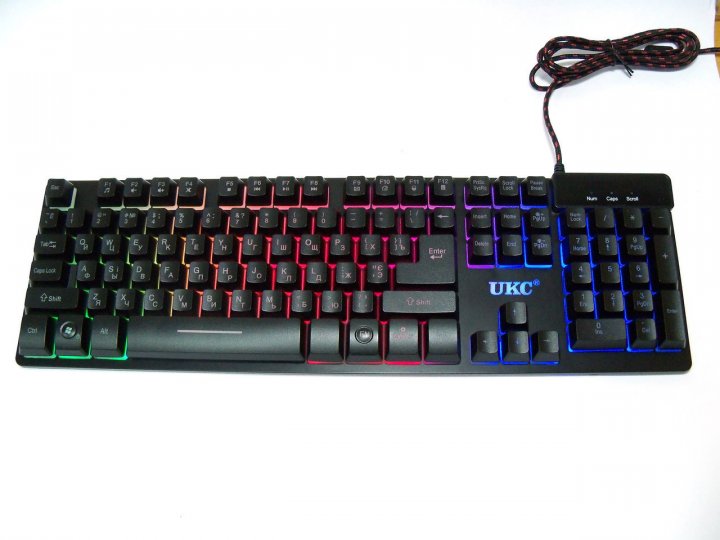 USB комп'ютерна клавіатура ZYG 800 з підсвічуванням