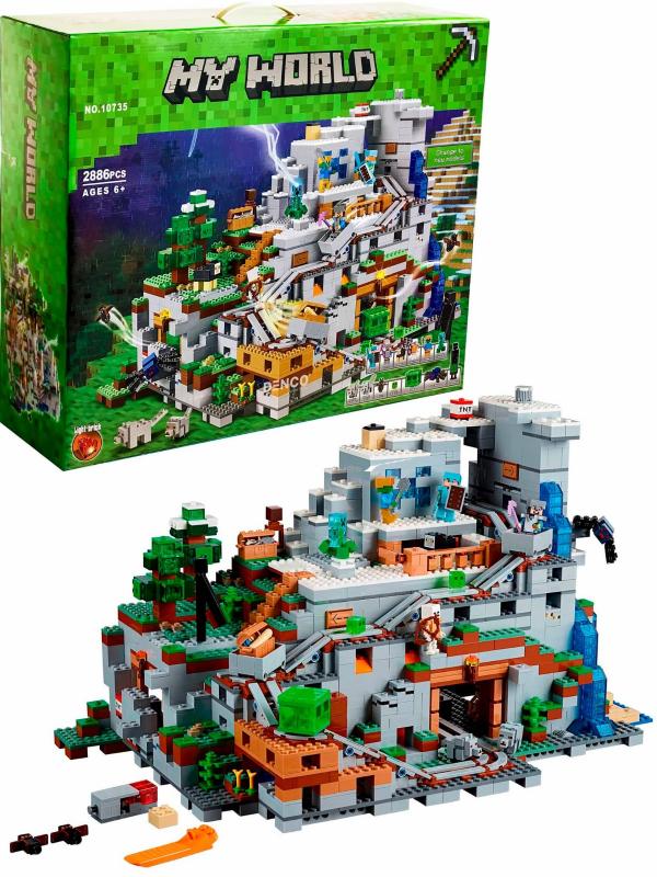 Конструктор Bela My World "Печера в горах" Minecraft, 2886 деталей