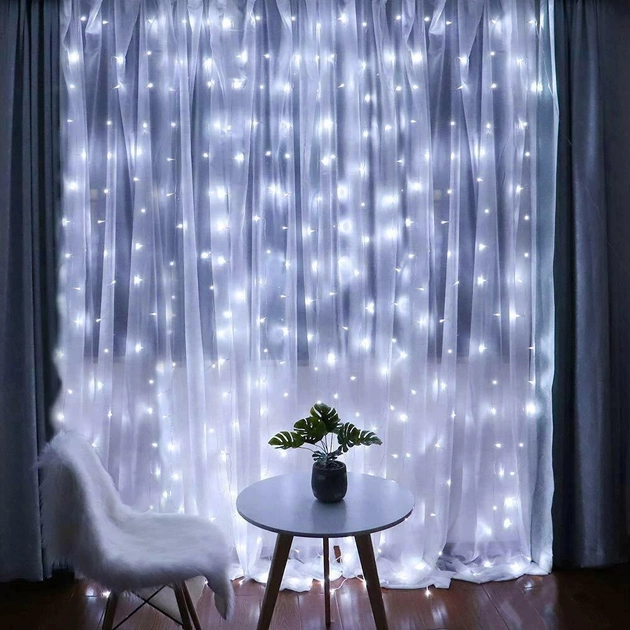 Гірлянда Світлодіодна Штора Xmas 160 LED 2х2 м Білий USB