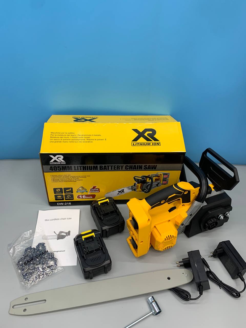 Ланцюгова акумуляторна пила DW 216 1600Вт 21V Li-Ion