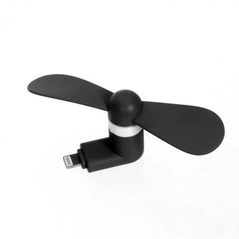Міні вентилятор для телефону micro USB та Lightning