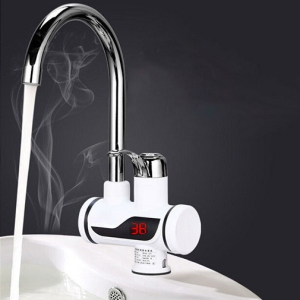 Нижнє Проточний водонагрівач з LCD екраном , водонагрівач, кран
