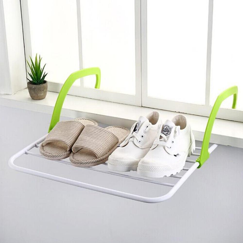 Сушарка для одягу на батарею 5534 см знімна Fold Clothes Shelf зелена