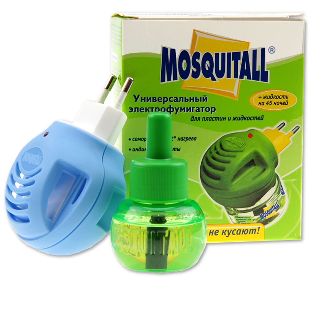 Комплект від комарів, прилад + рідина 45 ночей Mosquitall універсальний захист