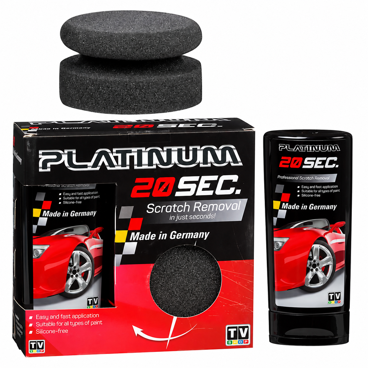 Паста для видалення подряпин автомобіля Platinum 20 sec