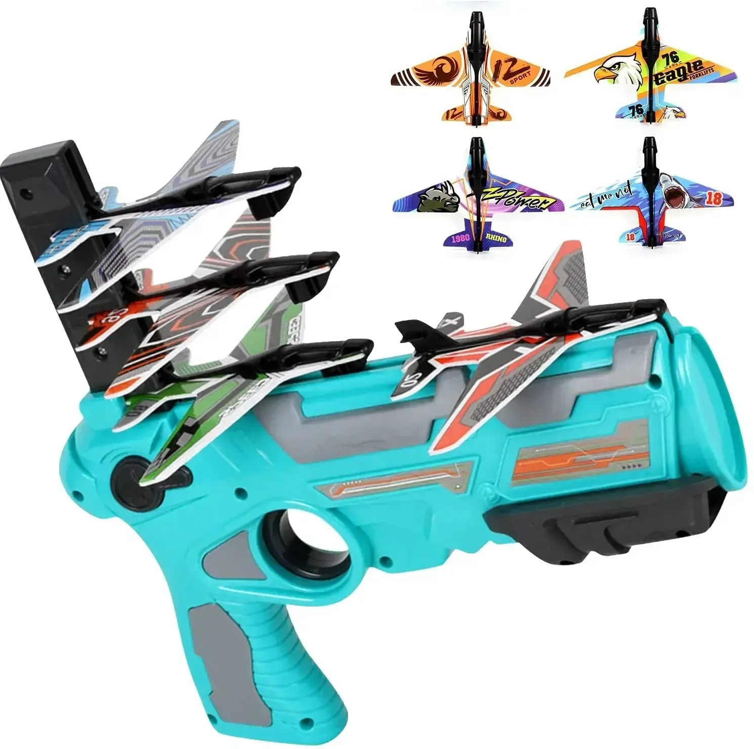Дитячий іграшковий пістолет катапульта з літачками Air Battle