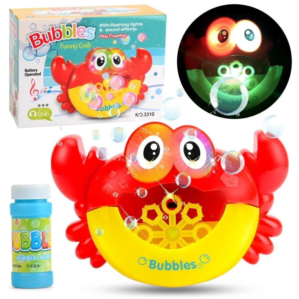 Іграшка для ванни Музичний краб Bubble crab з піноутворювачем