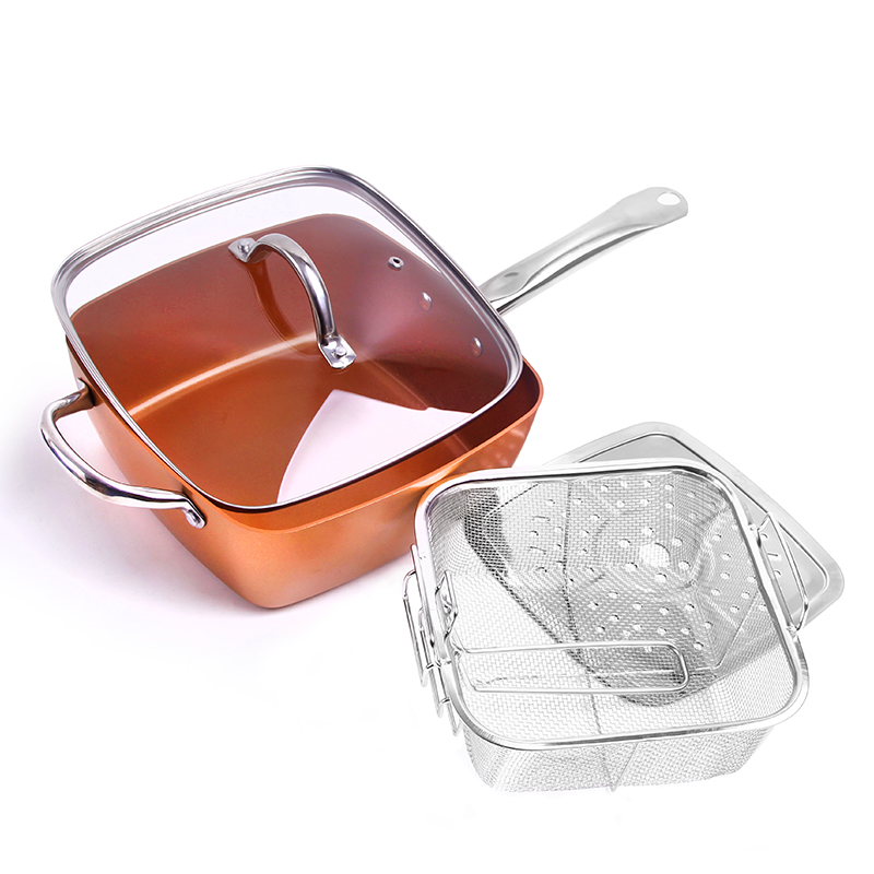 Сковорідка з фритюрницею Square PAN Ampowar 24 см