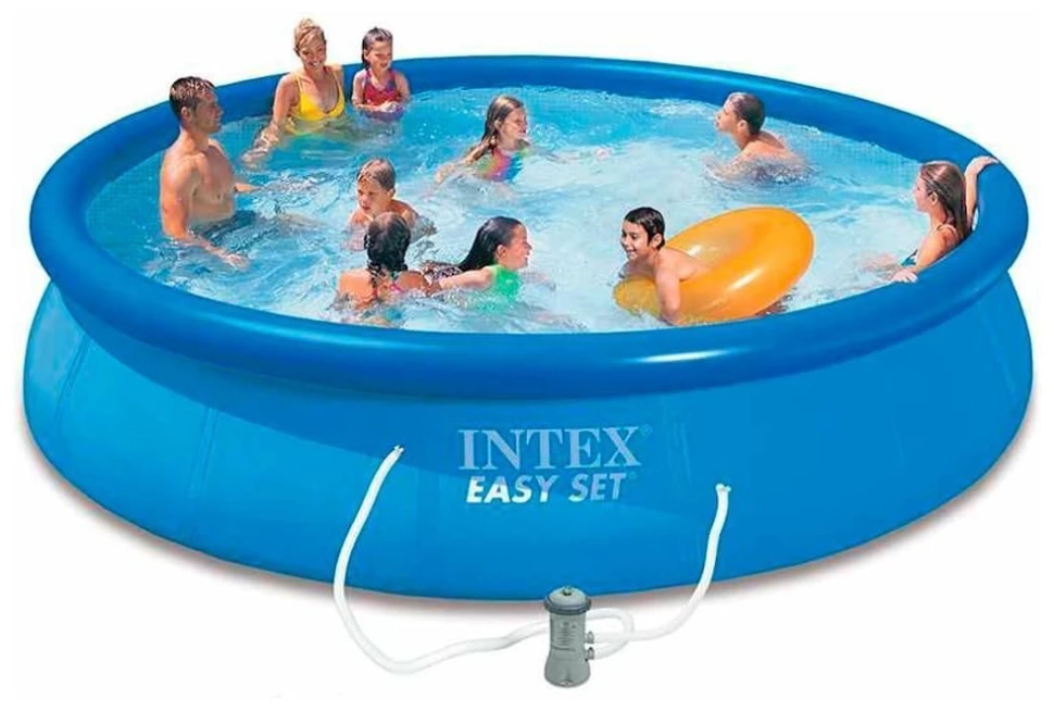Сімейний надувний басейн 457*84 см  2006 л/год. Intex 28158