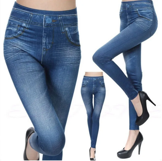 Джегінси Сині Slim 'N Lift Caresse Jeans Джинсові штани Size XXL