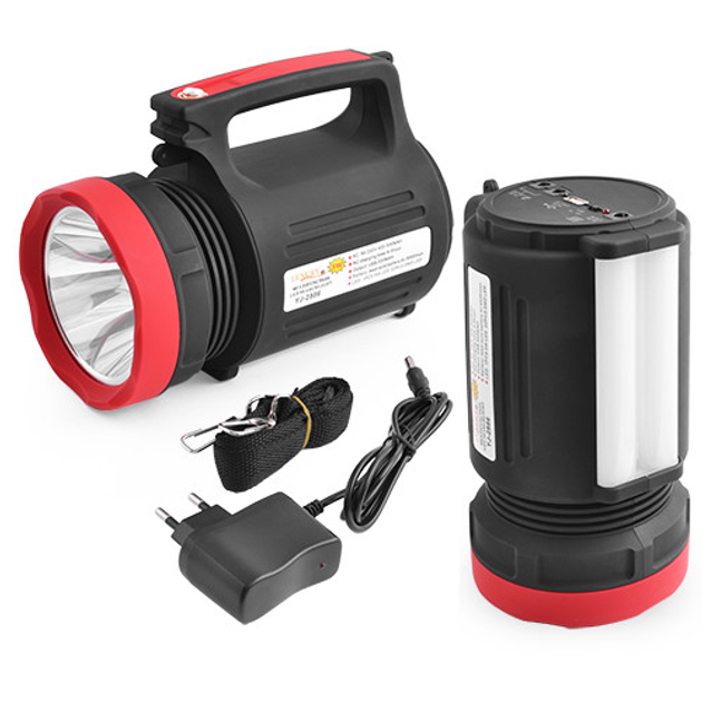 Потужний ліхтар Wimpex WX-2886 на акумуляторі 5W+22 LED 5500mAh 3 режими + power bank