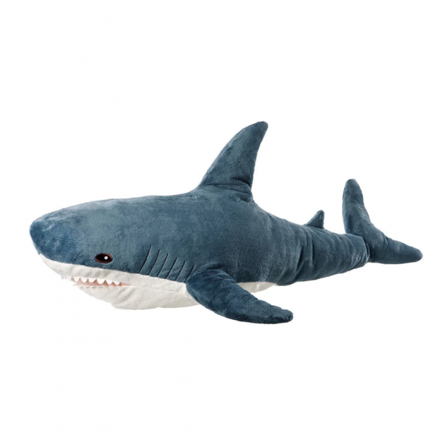 Дитяча м'яка плюшева антистрес іграшка-подушка обіймашка Shark Doll "Акула" 40 см