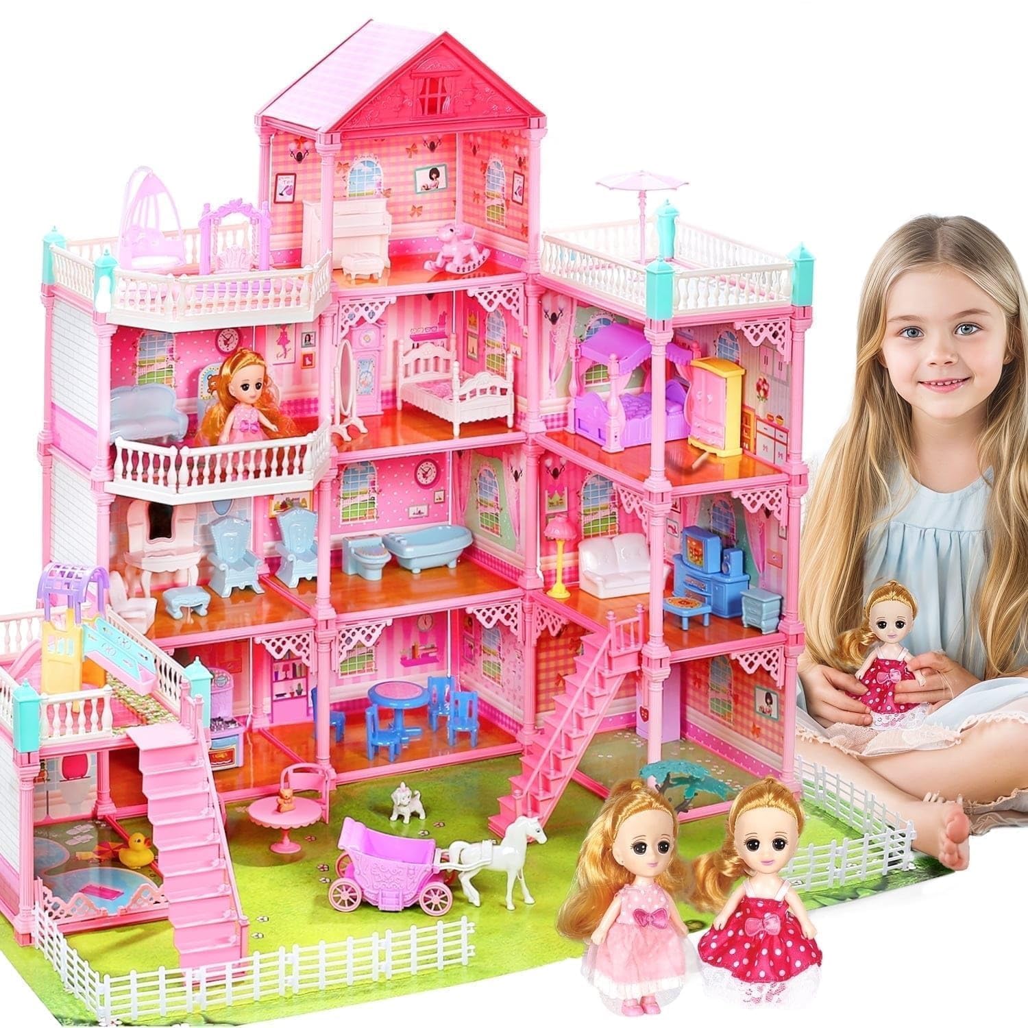 Ігровий набір / Ляльковий будиночок з меблями та ляльками Princess Home