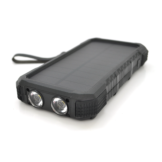 Power bank 20000 mAh Solar, Type-C/PD/QC3.0, ударозахищений