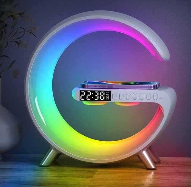 Лампа G11 Smart Light 4в1 з Bluetooth колонкою будильником та бездротовою зарядкою