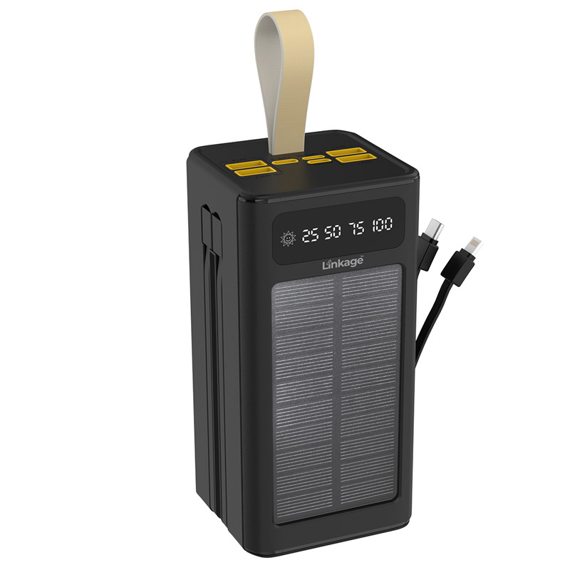 Батарея універсальна Linkage LKP-47 Solar 22.5W 50000mAh Black