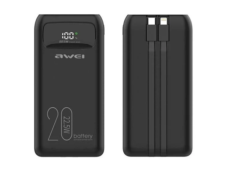 Павербанк AWEI P13K/9610 22,5W Зарядний пристрій 20 000 mah