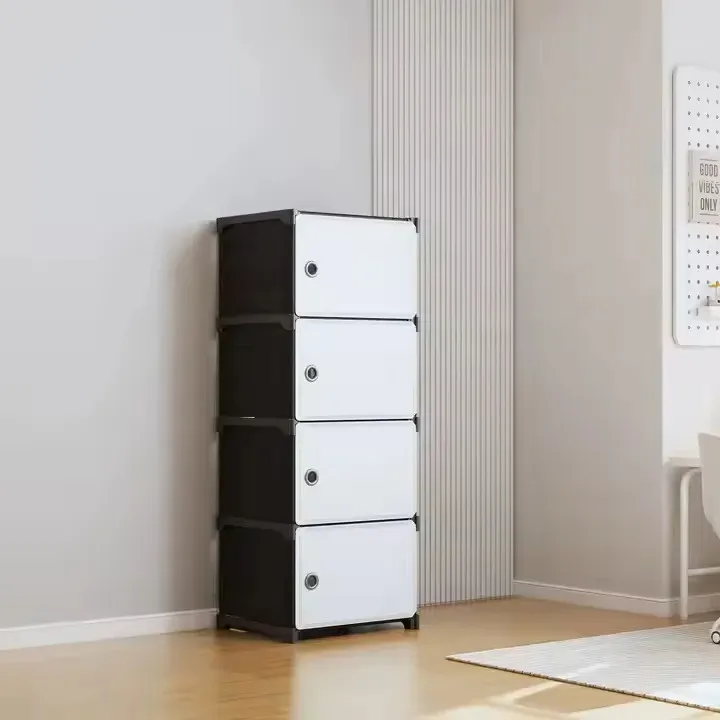 Пластикова шафа-комод 8104 на 4 секції