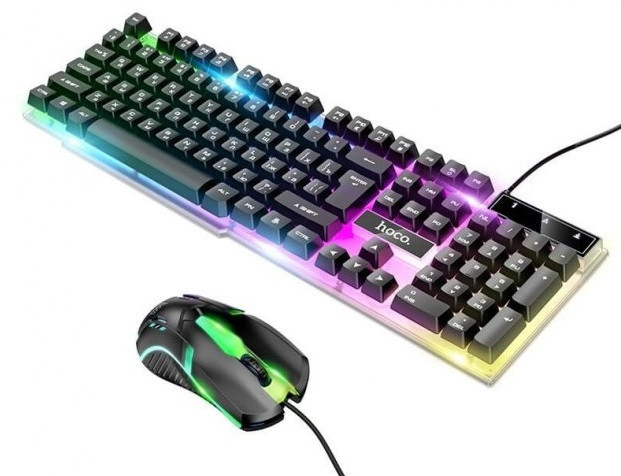 Ігрова клавіатура та мишка Hoco GM11 з підсвічуванням RGB