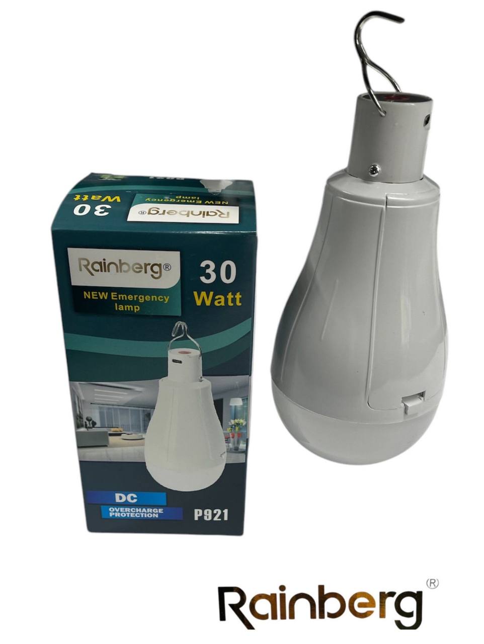 Акумуляторна LED лампочка Е27 30W аварійного освітлення 6500К