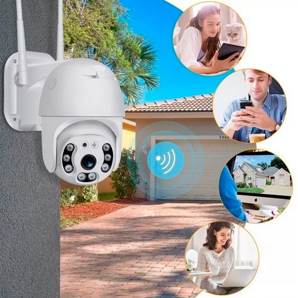 Вулична IP-камера стеження IP66 поворотна wifi камера зовнішнього відеоспостереження з віддаленим доступом