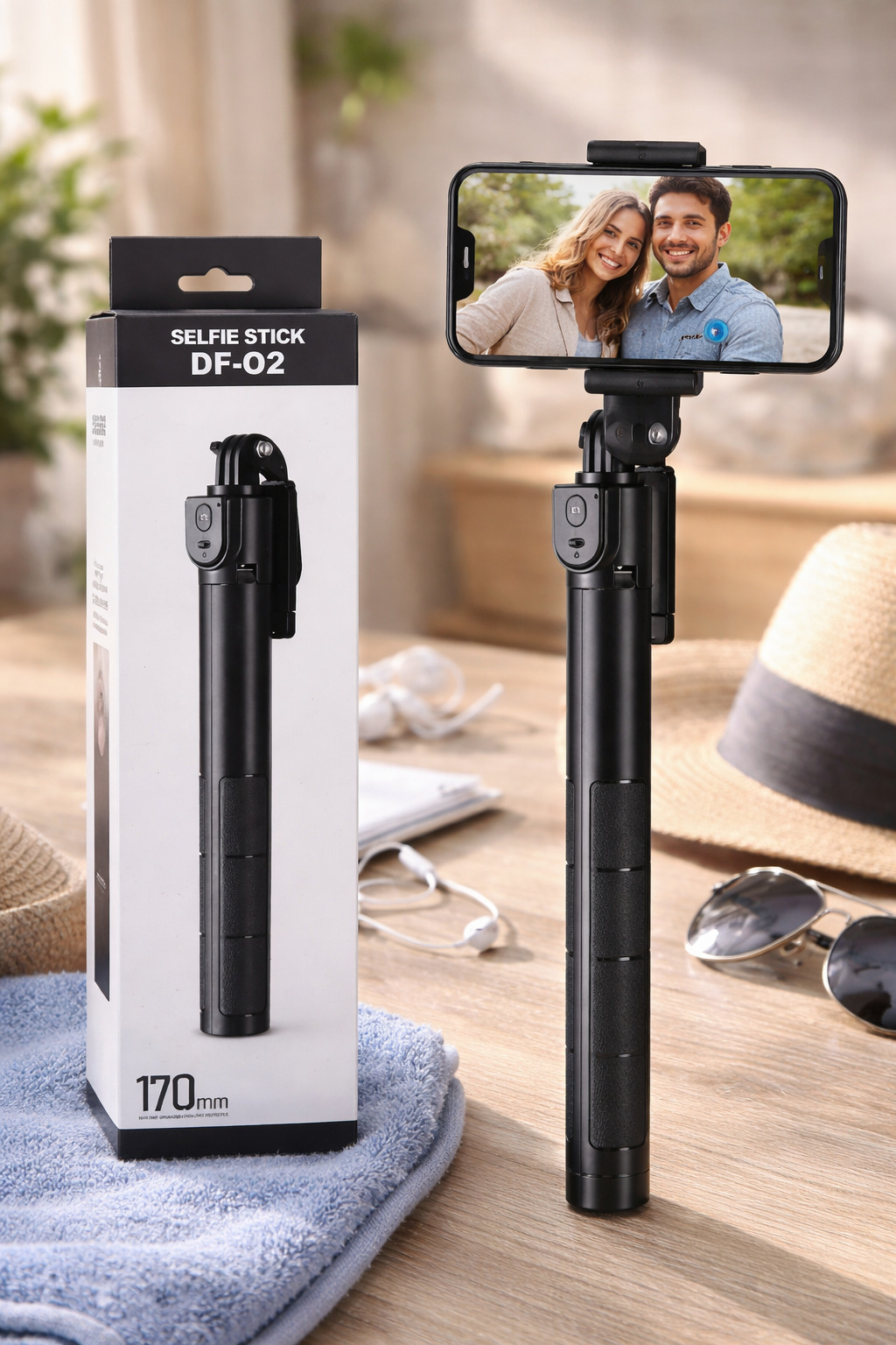 Штатив-трипод для телефону Selfie stick DF-02 1.7 м з Bluetooth пультом