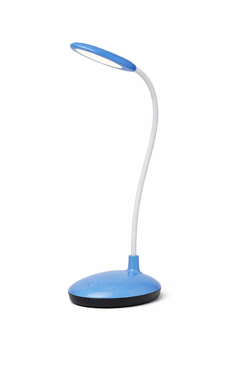 Настільна LED лампа з гнучкою ніжкою (USB/Battery, 3 режими світла) Блакитна