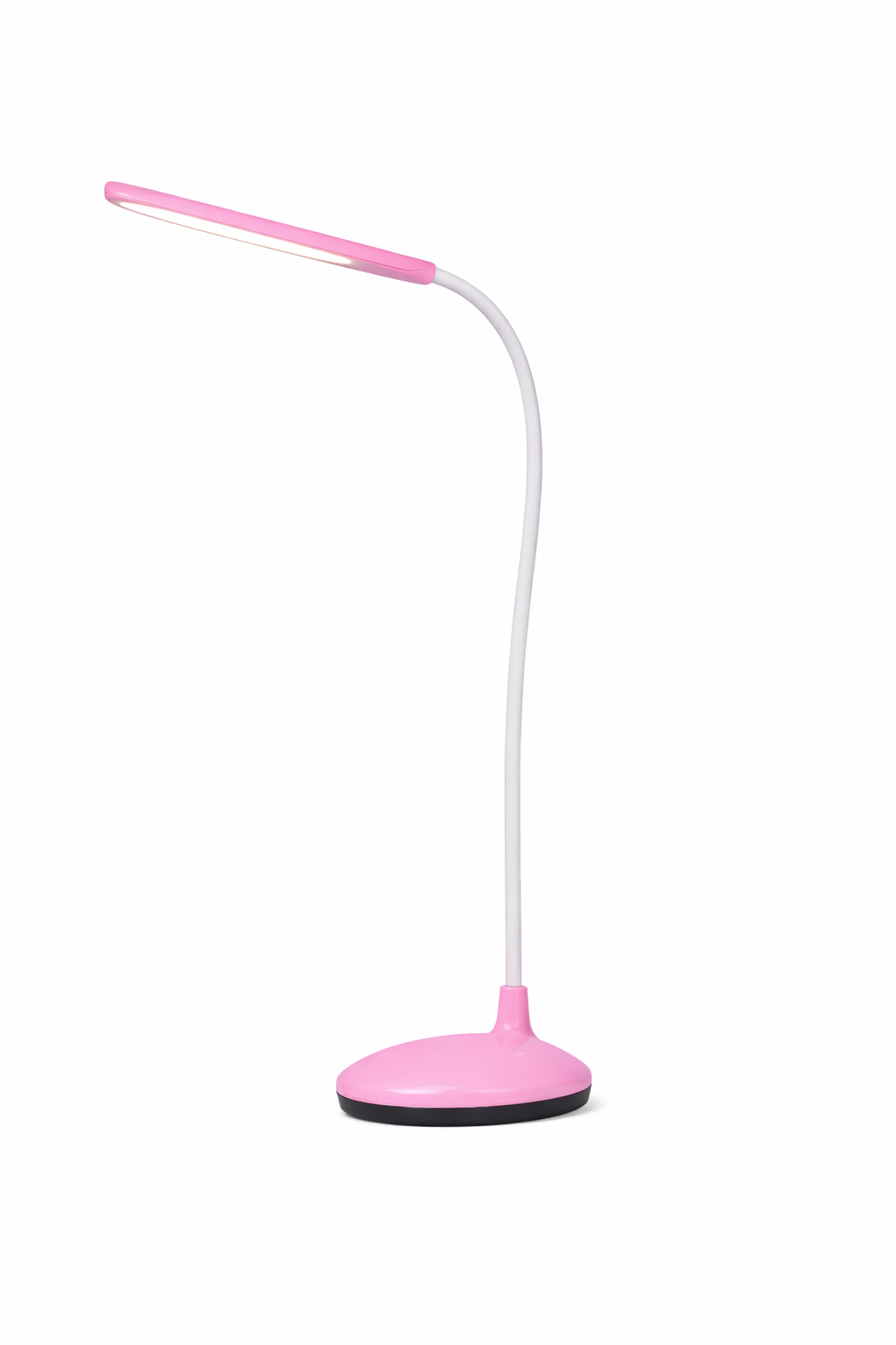 Настільна LED лампа з гнучкою ніжкою (USB/Battery, 3 режими світла) Рожева
