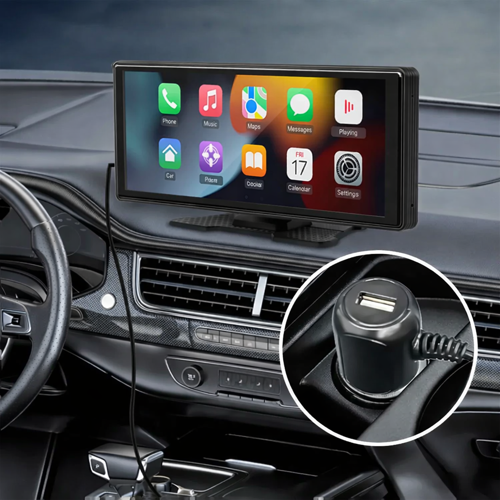 Універсальний сенсорний дисплей 10 дюймів з камерою CarPlay та Android Auto
