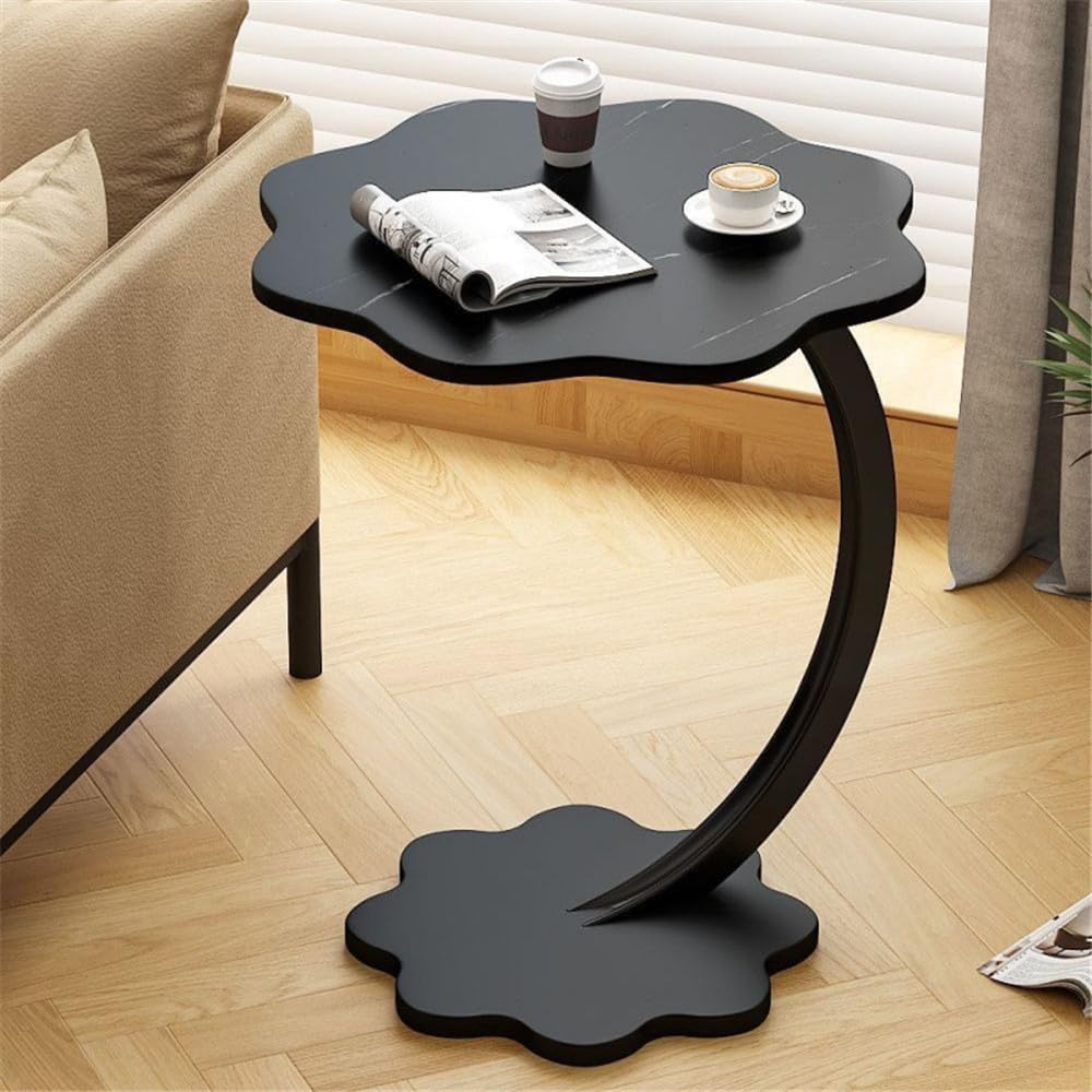 Приліжковий кавовий столик Flower 40х30х60 см Чорний
