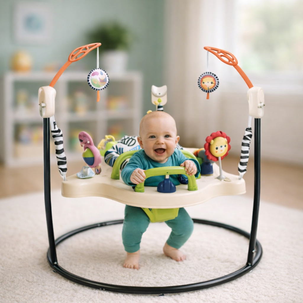 Ігровий центр, що розвиває, дитячий джемпер Fisher-Price Jumperoo Baby Activity Center Бежевий