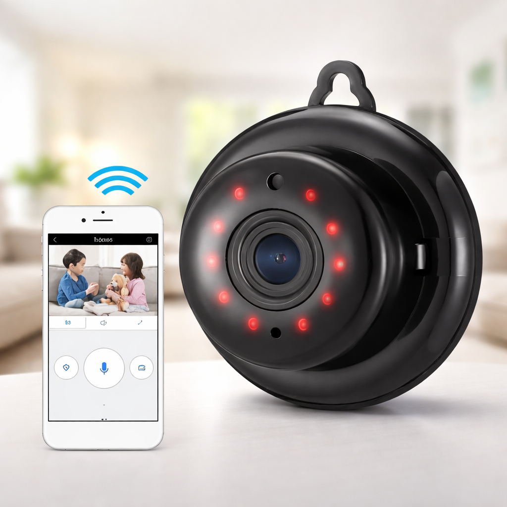 Міні-камера з нічним баченням DG-MYQ, 720P / Переносна WiFi камера з мікрофоном / Охоронна камера для дому