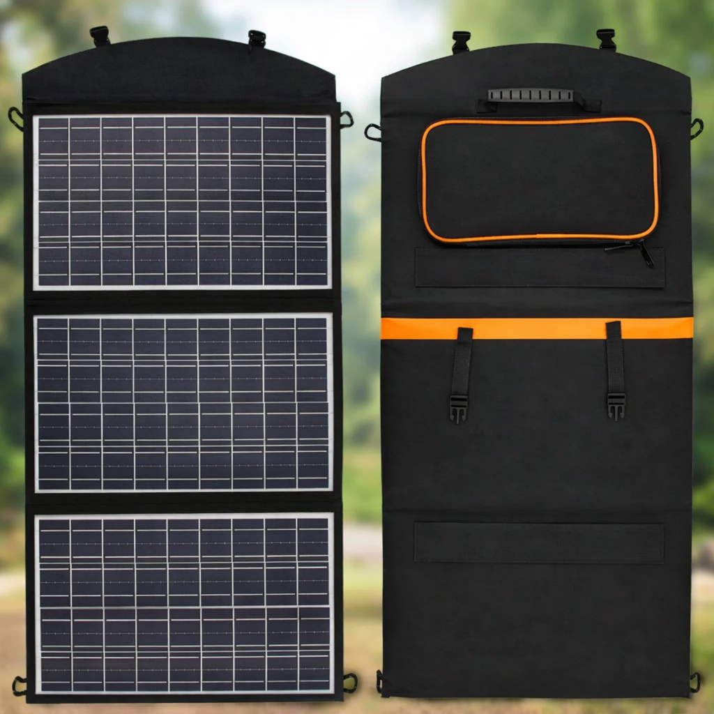 Складна Сонячна Панель 100w / Портативна сонячна панель на 3 секції USB 100W