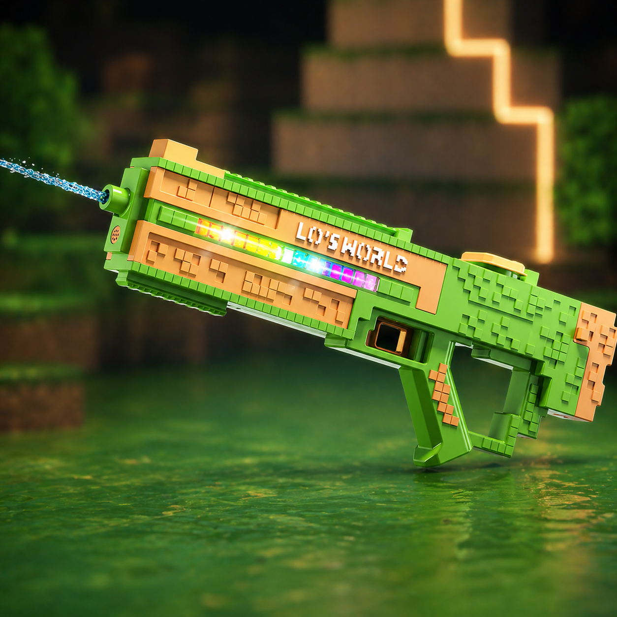 Водяний пістолет електричний зі світлом /  Водяний автомат Electric Water Gun  / Водяний бластер SQ011B