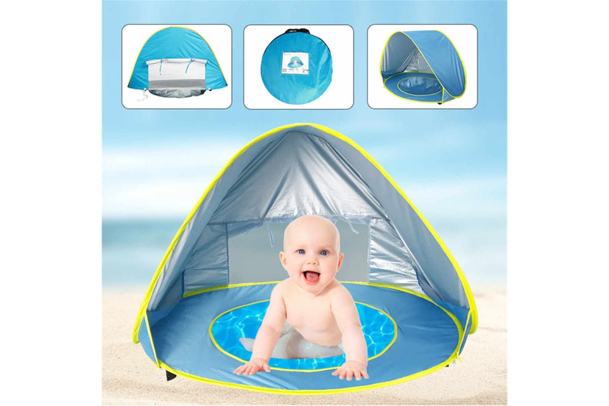 Намет дитячий з басейном автоматичний WM-BABY POOL Синій