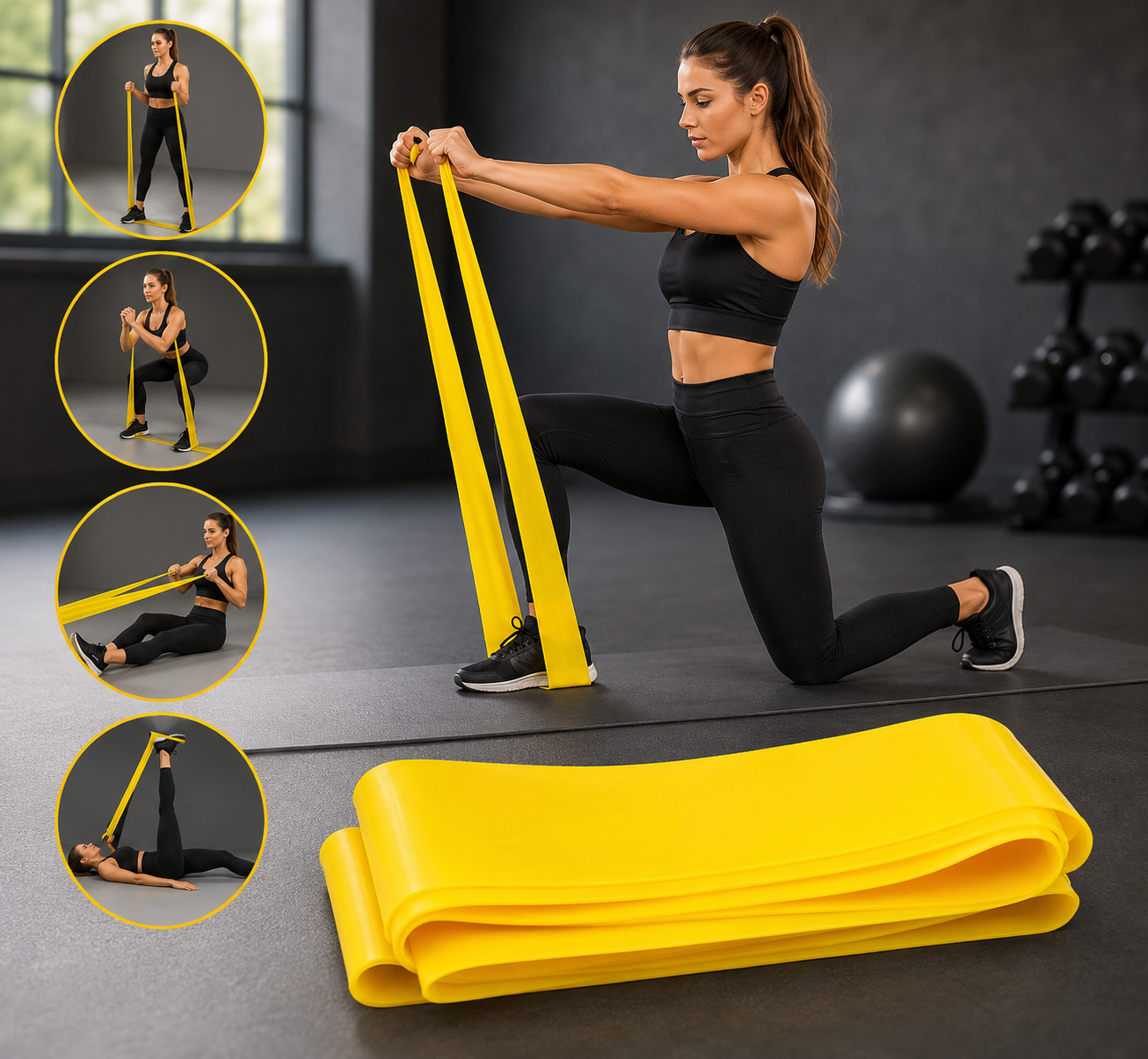 Еластична фітнес-гумка / PRO Strength Toning Band