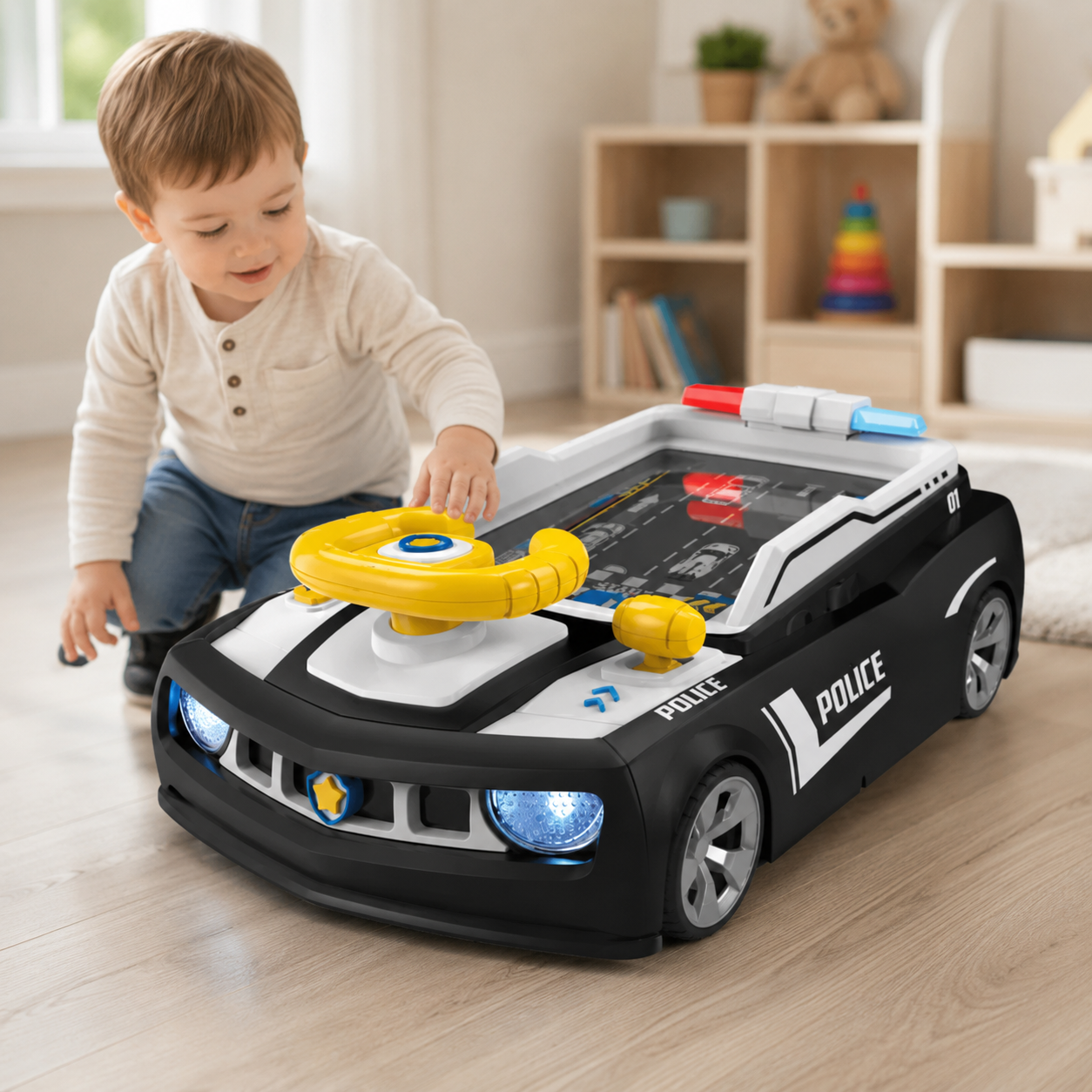 Дитячий симулятор водіння / Ігровий гоночний симулятор Adventure Racing Car Чорний