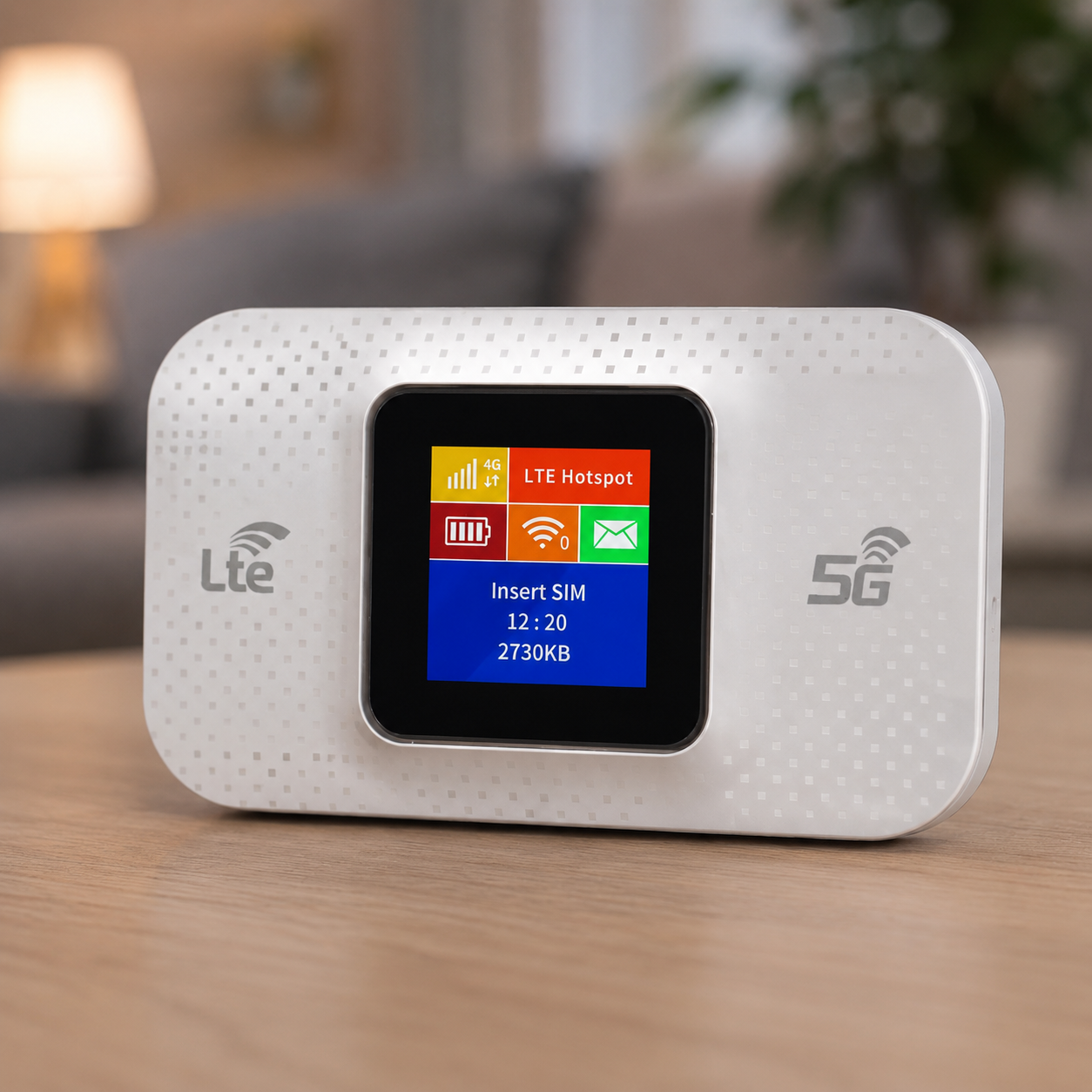 Портативний модем з екраном 4G/5G Wi-Fi зі знімною батареєю / Мобільний модем роутер 4G під SIM картку з аккумулятором