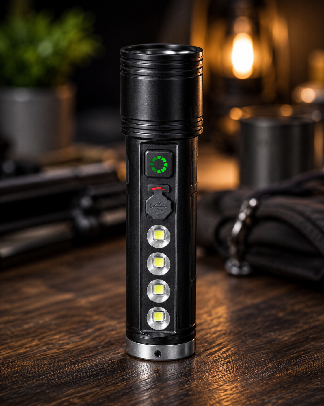 Ручний ліхтарик S 200 / Акумуляторний ліхтарик UKC Luminous S200 / Потужний LED ліхтар