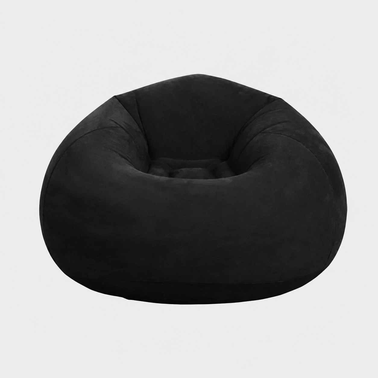 Надувне крісло-пуф Inflatable Sofa / Надувне крісло-мішок 110×110×85 см Чорний