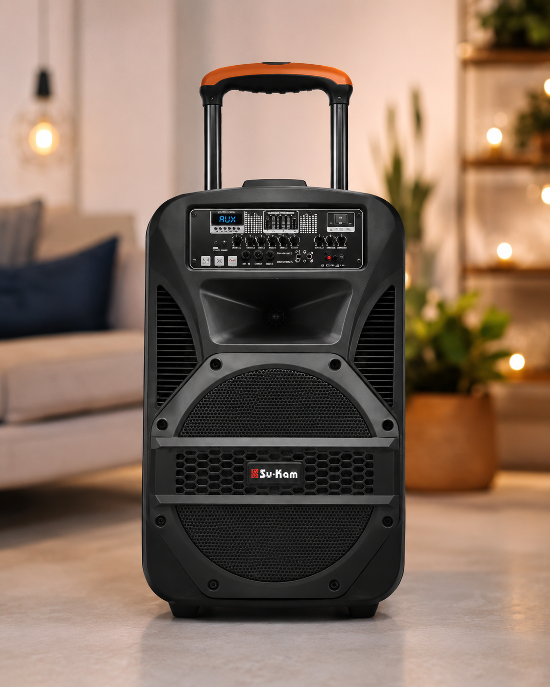 Портативна колонка BT 115 / Портативна колонка Su-Kam BT115D / Bluetooth, USB, FM акустична система караоке-система