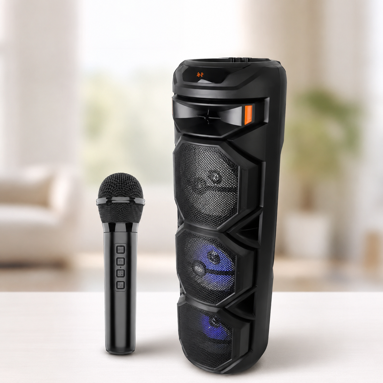 Колонка ZQS8301 Bluetooth 8дюймов / Колонка з бездротовим мікрофоном / Акустична система + пульт ДК