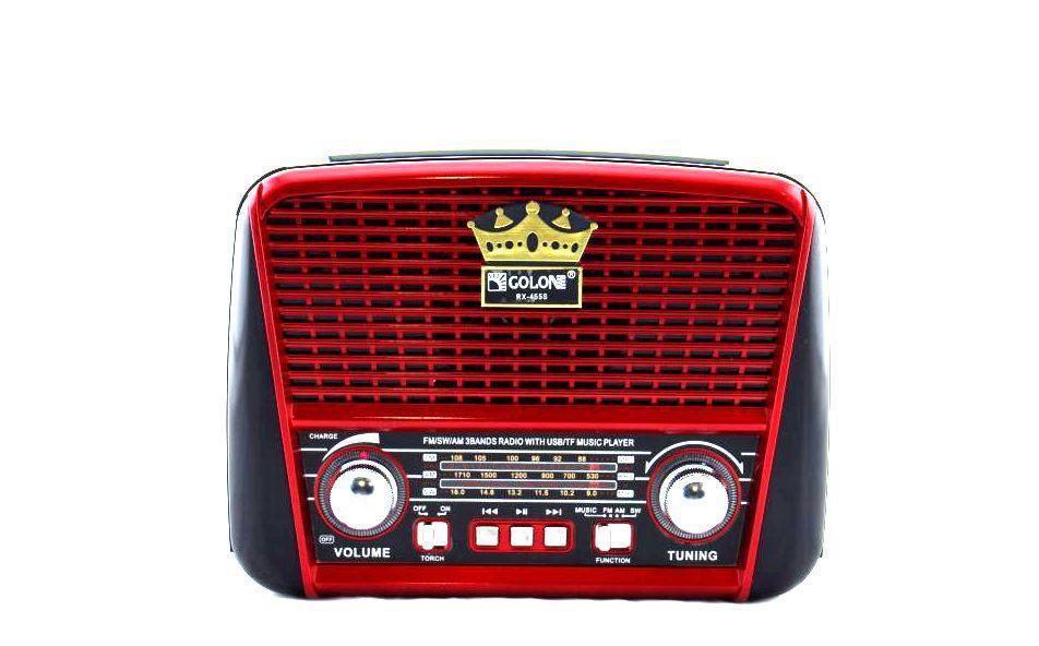 Ретро радиоприёмник RX-455 USB/аккумулятор PR4