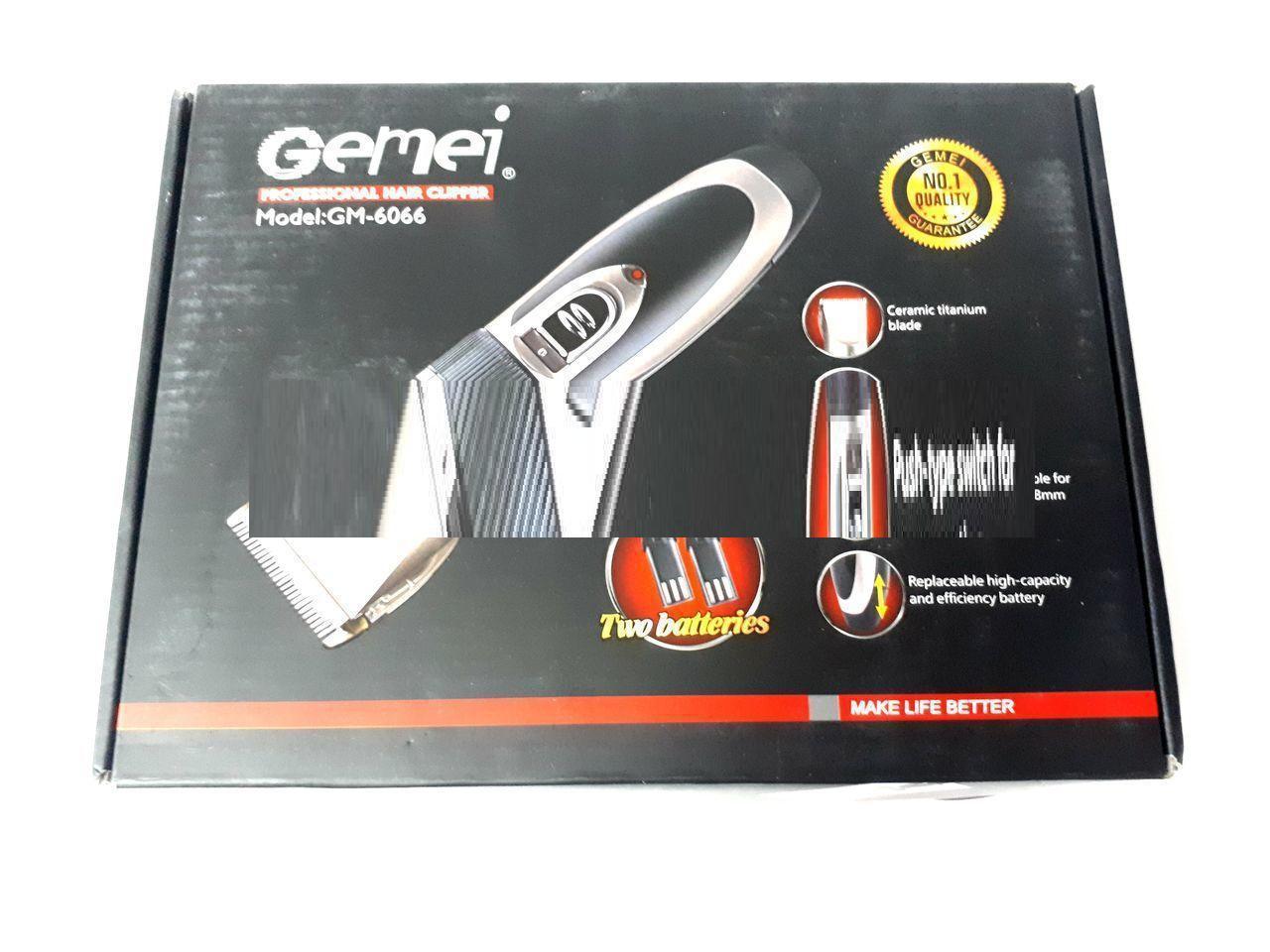 Профессиональная аккумуляторная машинка для стрижки GEMEI GM 6066 CG21 PR4