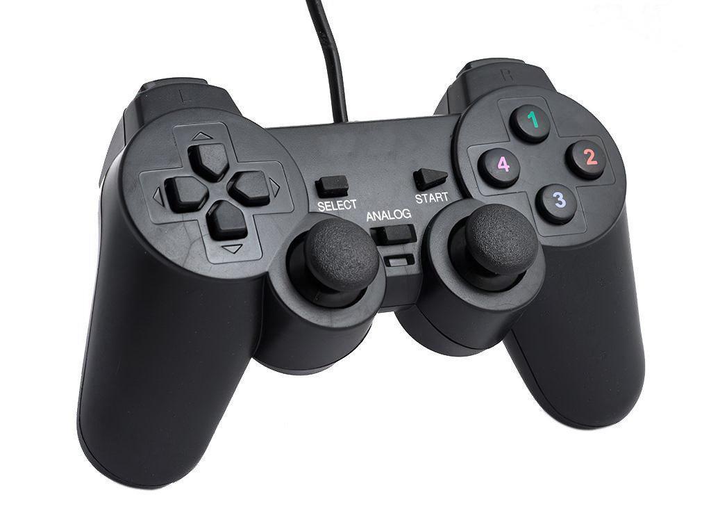 Проводной USB джойстик для ПК PC Dellta GamePad DualShock DJ-208 | Джойстик геймпад с вибрацией PR3