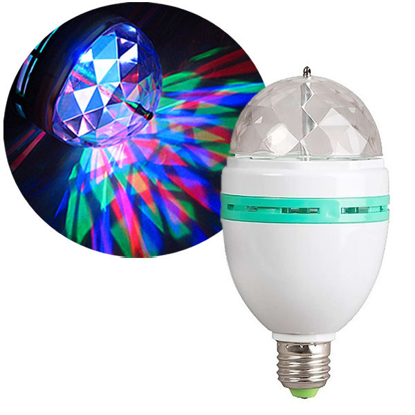 Светодиодная диско-лампа для вечеринок Mini Pаrty Light Lаmp вращающаяся (7270)