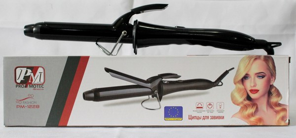 Плойка щипцы для завивки волос | Накрутка локонов и кудрей Promotec PM-1228 CG24 PR3