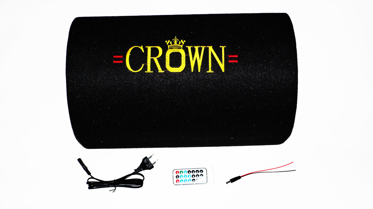 Сабвуфер 10" Дюймов Бочка Активный CROWN - 350 Вт + Bluetooth PR5