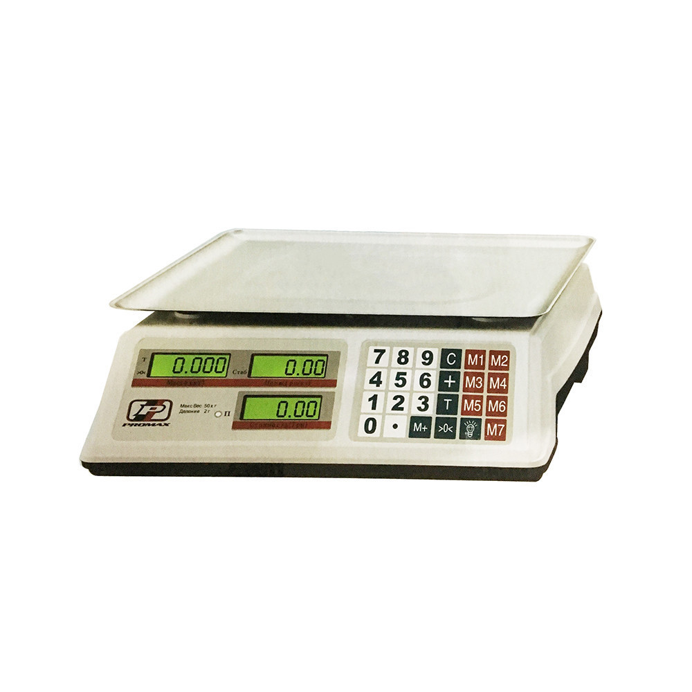 Весы торговые 50кг Promax PR 5000 24х34см CG15 PR5