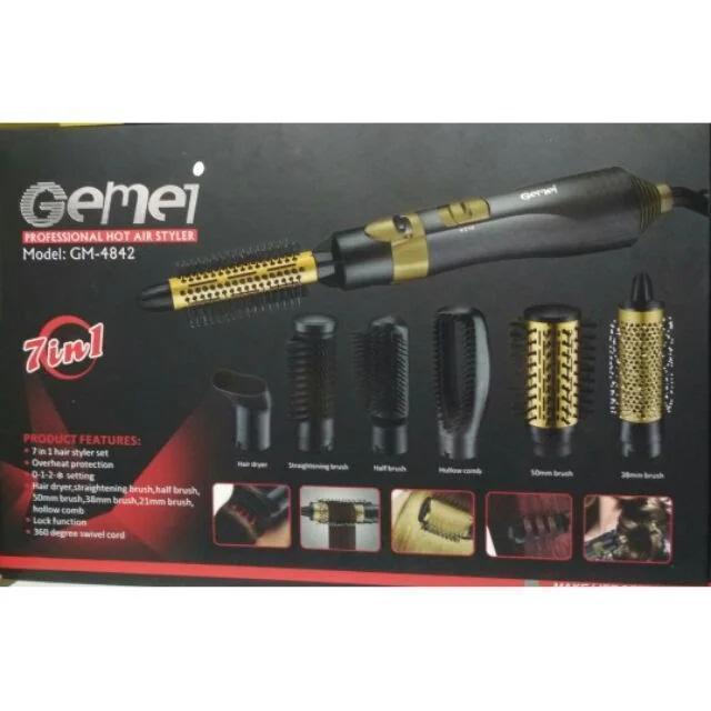 Набор для укладки волос, воздушный фен-стайлер Gemei Gm-4842, 7 в 1 CG23 PR4